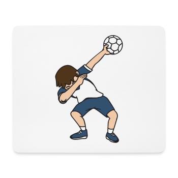 Handballer Dab Dabbing Handball Handballspieler - Mousepad (Querformat) - Weiß - Vorne