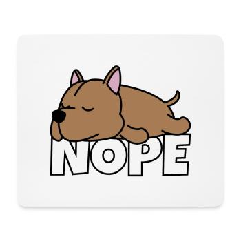 Nope pit bull - Mouse Pad (horizontal) - white - Front