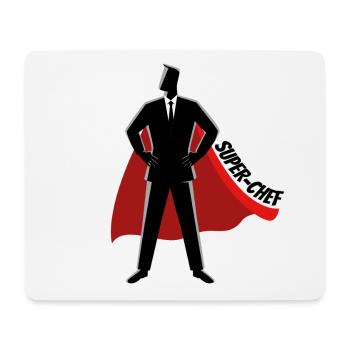 Chef Superheld Geschäftsführerr CEO - Mousepad (Querformat) - Weiß - Vorne