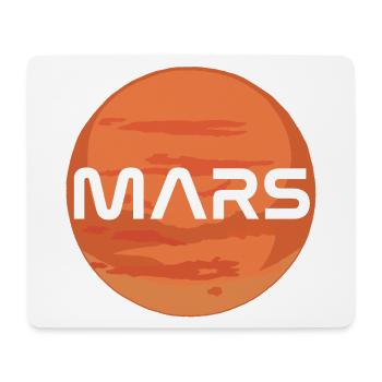 Planet Mars - Mousepad (Querformat) - Weiß - Vorne