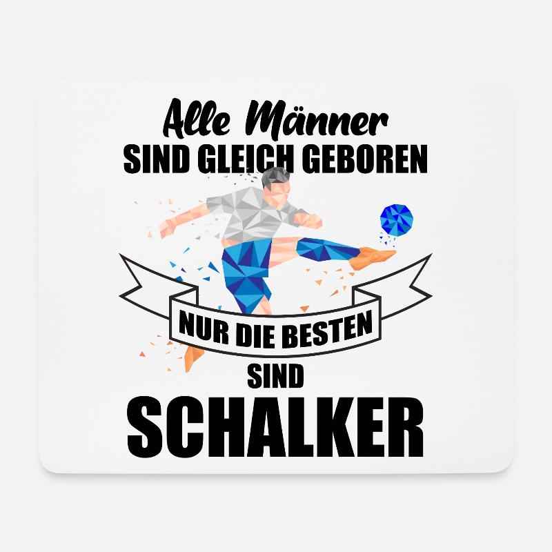 Nur die Besten sind Schalker | Schalker Fan Design - Mousepad (Querformat) - Weiß