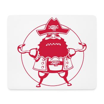 Pur pirate - Tapis de souris (format paysage) - blanc - Devant