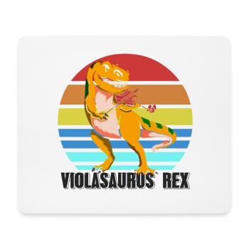 Bratsche Dinosaurier - Mousepad (Querformat) - Weiß - Vorne