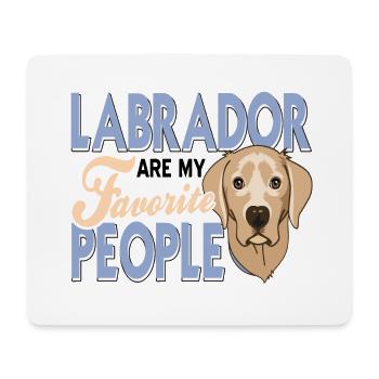 Labrador - Mousepad (Querformat) - Weiß - Vorne