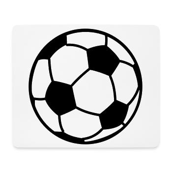 Logo de football ballon pour logo d’association sur les vêtements - Tapis de souris (format paysage) - blanc - Devant