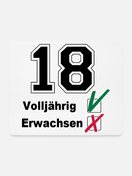 18. Geburtstag ,Volljährig , erwachsen(25) - Mousepad (Querformat) - Weiß