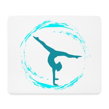 Gymnastique rythmique - Tapis de souris (format paysage) - blanc - Devant
