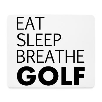 Golfeurs - Tapis de souris (format paysage) - blanc - Devant