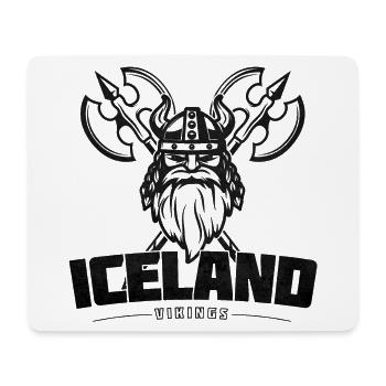 Vikings d’Islande – Guerriers & Patrimoine - Tapis de souris (format paysage) - blanc - Devant