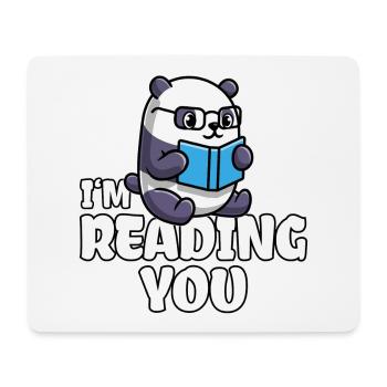 Panda Psychologe - Mousepad (Querformat) - Weiß - Vorne