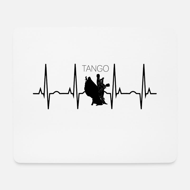 Tango - Mousepad (Querformat) - Weiß