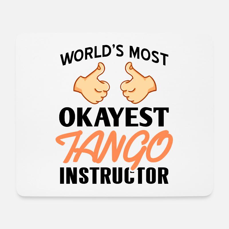 Tango - Mousepad (Querformat) - Weiß