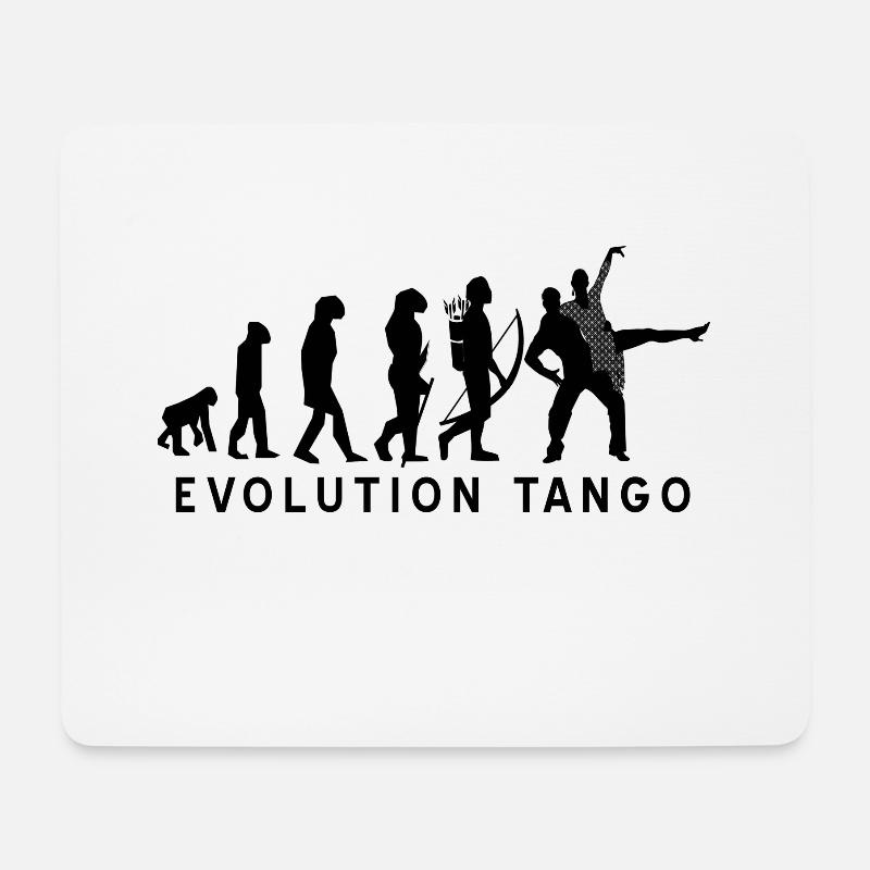 Tango - Mousepad (Querformat) - Weiß