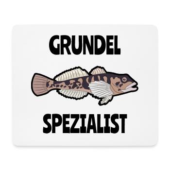 Grundel Spezialist - Lustiges Geschenk für Angler - Mousepad (Querformat) - Weiß - Vorne