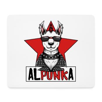 Alpunka Punk Alpaca Lama Punk Rock Punk Rocker Star - Mouse Pad (horizontal) - white - Front