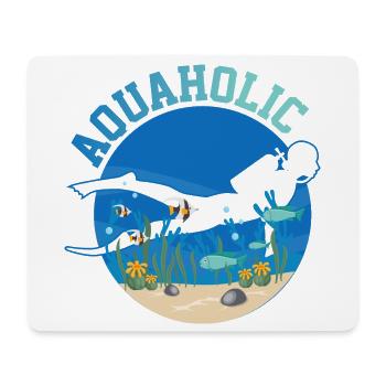 Taucher Tauchen - Mousepad (Querformat) - Weiß - Vorne