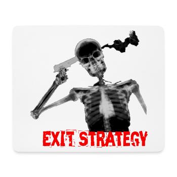 Mad crazy suicide suicide bizarre lol krass xray - Mouse Pad (horizontal) - white - Front