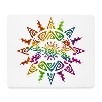 Kokopelli Duo - Sun Ornaments 2 - Tapis de souris (format paysage) - blanc - Devant