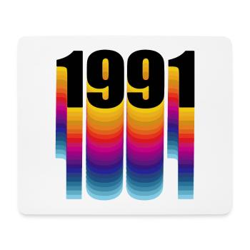 1991 Year of birth - Mouse Pad (horizontal) - white - Front