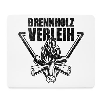 Brennholz Verleih - Mousepad (Querformat) - Weiß - Vorne