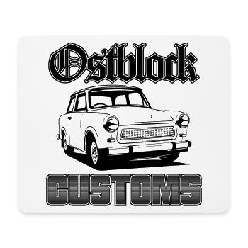 Trabi Trabbi Ostblock Customs DDR Auto - Mousepad (Querformat) - Weiß - Vorne