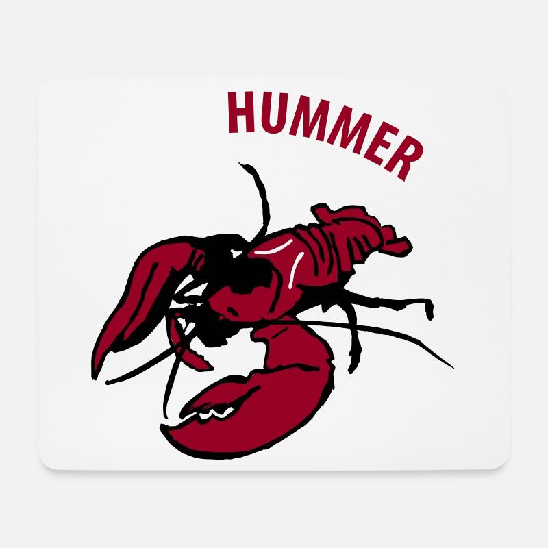 Hummer - Mousepad (Querformat) - Weiß