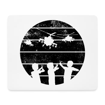 This Kids Loves Helicopters I Kids Outfit - Tapis de souris (format paysage) - blanc - Devant