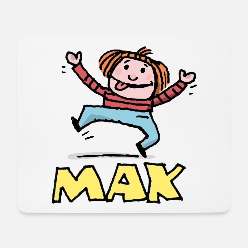 Sprungfreude MAX Kindershirt - Mousepad (Querformat) - Weiß
