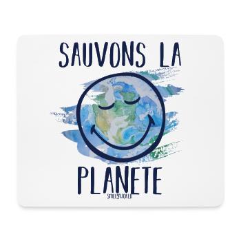 Save the planet smileyworld marine - Mouse Pad (horizontal) - white - Front
