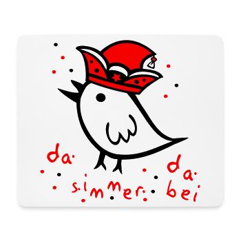 Karneval, Fasching, Konfetti - Mousepad (Querformat) - Weiß - Vorne