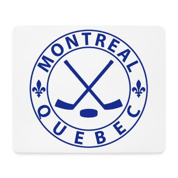 Hockey sur glace à Montréal - Tapis de souris (format paysage) - blanc - Devant