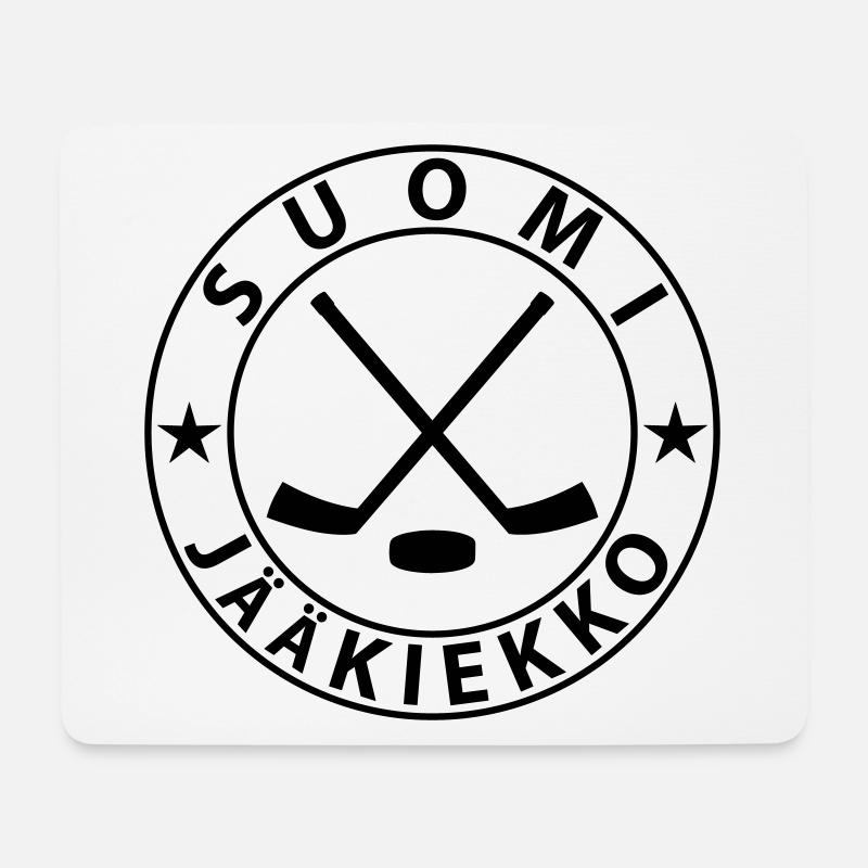 Finnland Eishockey - Mousepad (Querformat) - Weiß