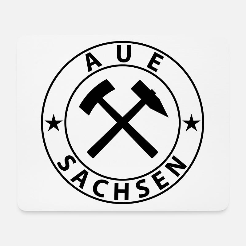 Aue - Mousepad (Querformat) - Weiß
