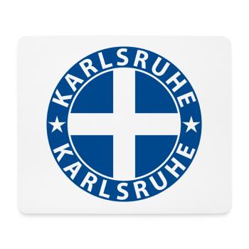 Karlsruhe - Tapis de souris (format paysage) - blanc - Devant