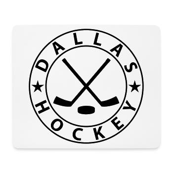 Hockey sur glace à Dallas - Tapis de souris (format paysage) - blanc - Devant