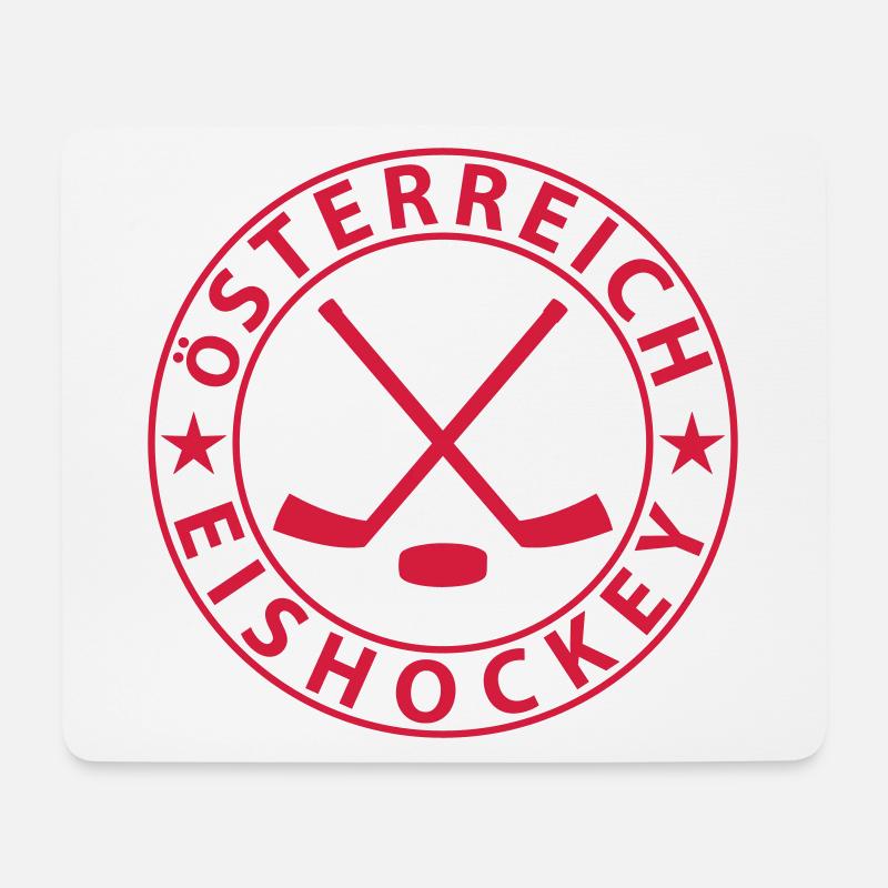 Österreich Eishockey - Mousepad (Querformat) - Weiß