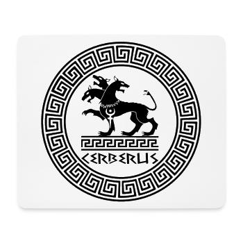 The Guardian of the Underworld (black) - Mouse Pad (horizontal) - white - Front