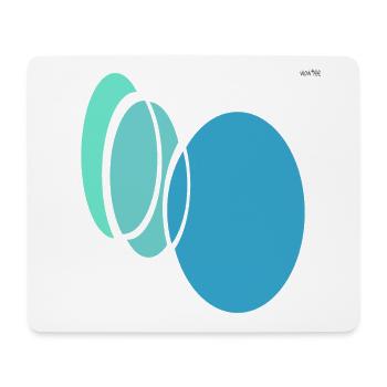 Circles - ellipses #3 - playing with geometry - Mouse Pad (horizontal) - white - Front