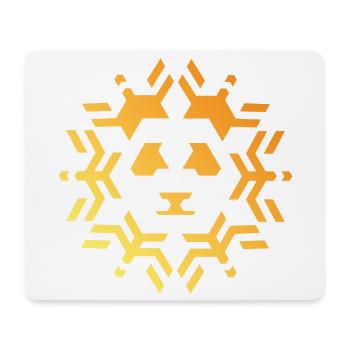 Panda Icon Sun Star Pattern Colors Icon - Mouse Pad (horizontal) - white - Front