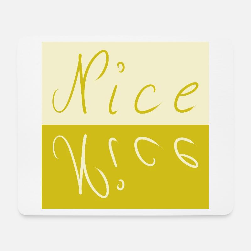 Nice - Mouse Pad (horizontal) - white