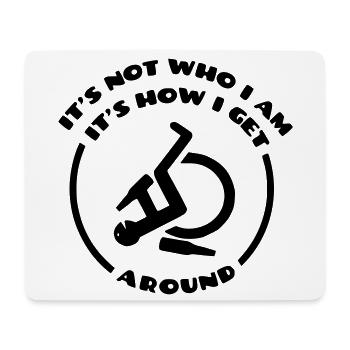 So gehe ich mit meinem Rollstuhl durchs Leben # - Mousepad (Querformat) - Weiß - Vorne