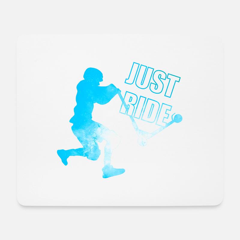 Freestyle Art Scooter - Mousepad (Querformat) - Weiß