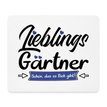 Gärtner Lieblings Gartenliebhaber Gartenfreunde - Mousepad (Querformat) - Weiß - Vorne
