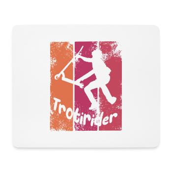 Trotirider Kunststil - Mousepad (Querformat) - Weiß - Vorne