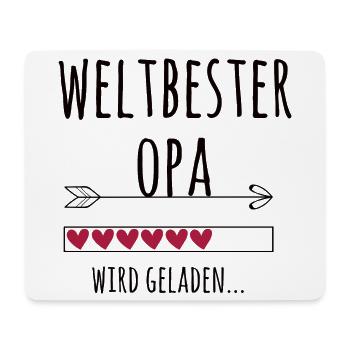 werdender Opa Schwangerschaft Geschenk - Mousepad (Querformat) - Weiß - Vorne
