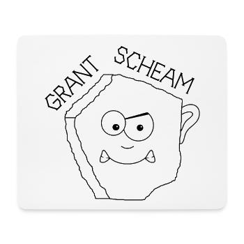 Grantscheam - grumpy person - Austria dialect - Mouse Pad (horizontal) - white - Front