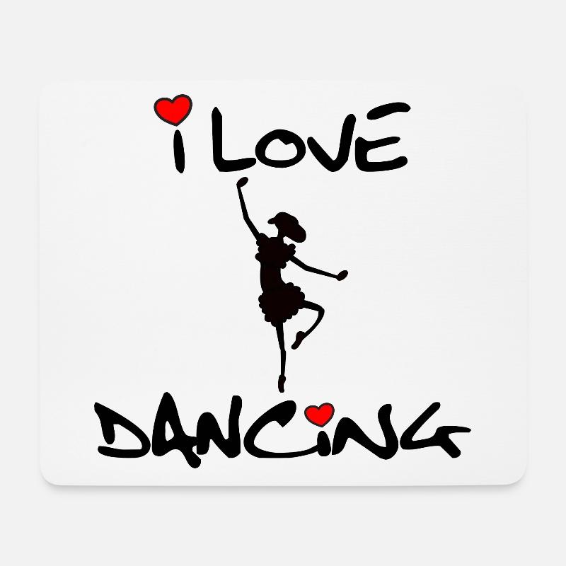 Danse - Tapis de souris (format paysage) - blanc