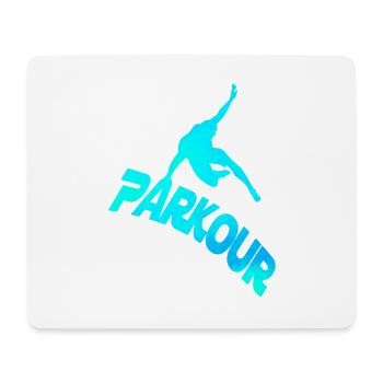 Logo für Parkour-Süchtige - Mousepad (Querformat) - Weiß - Vorne