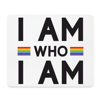 Pride Month - I Am Who I Am - LGBTQ+ - Mouse Pad (horizontal) - white - Front