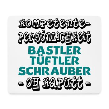 kompetente persönlichkeit - Mousepad (Querformat) - Weiß - Vorne